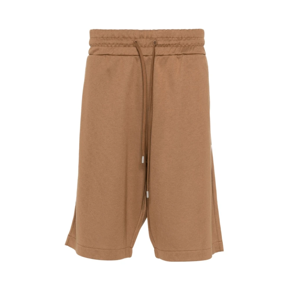 Lardini Okerbruine Track Shorts met Koord Brown Heren