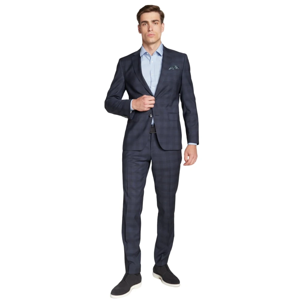 Hugo Boss Lange mouwen overhemd Blue Heren