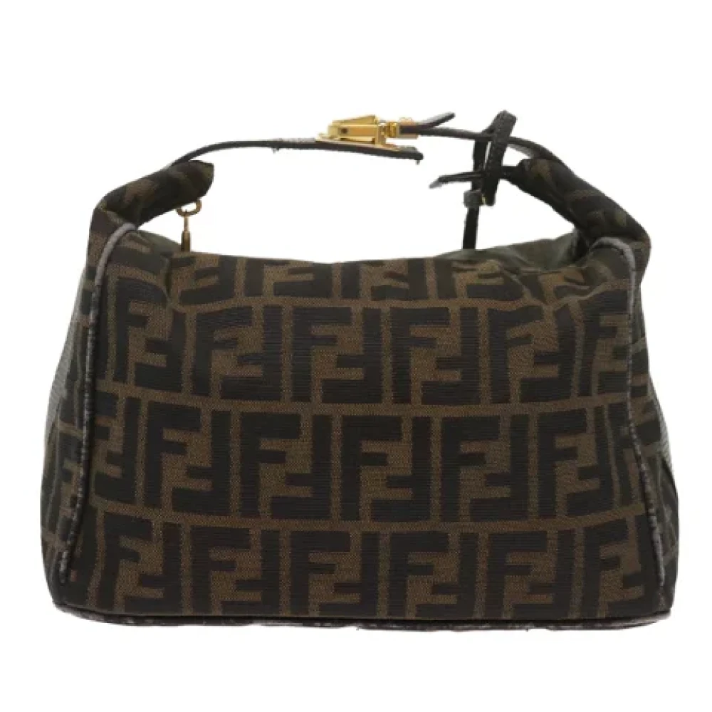 Fendi Vintage Pre-owned Canvas handbags Brown Dames
