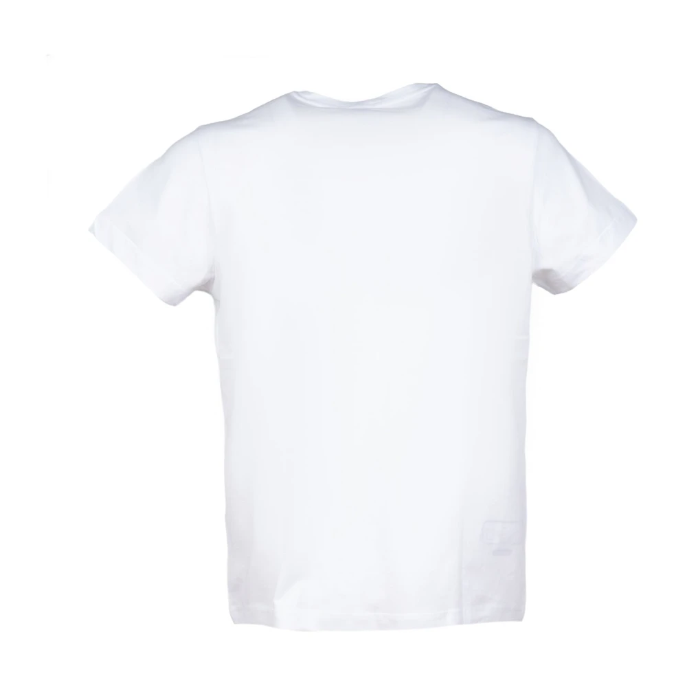 K-way Witte Edouard T-shirt met Kleurig Logo White Heren