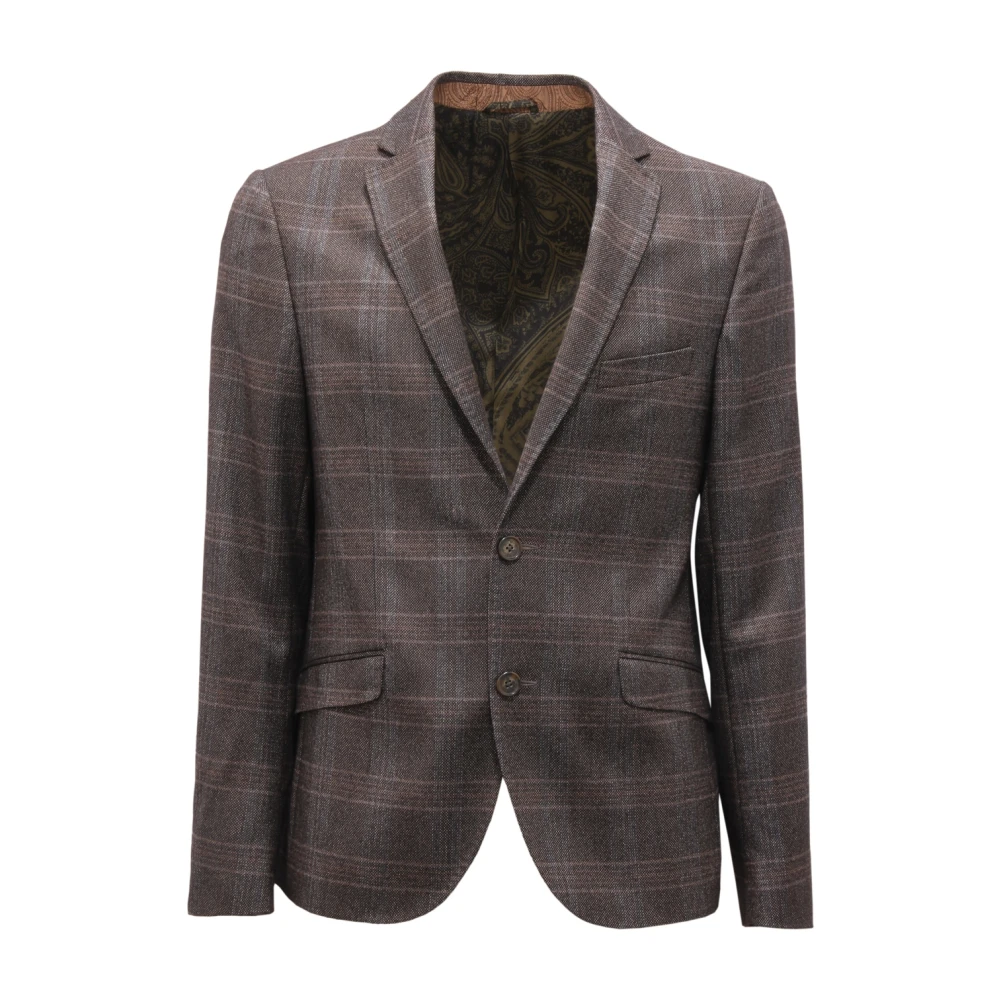 Etro Uomo Grigio Giacche, L, New,