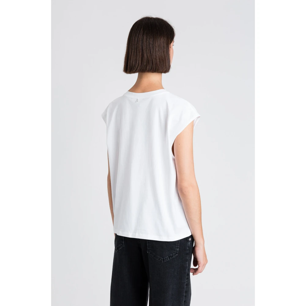 Twinset Gedrukte T-shirts en Polos in Wit White Dames