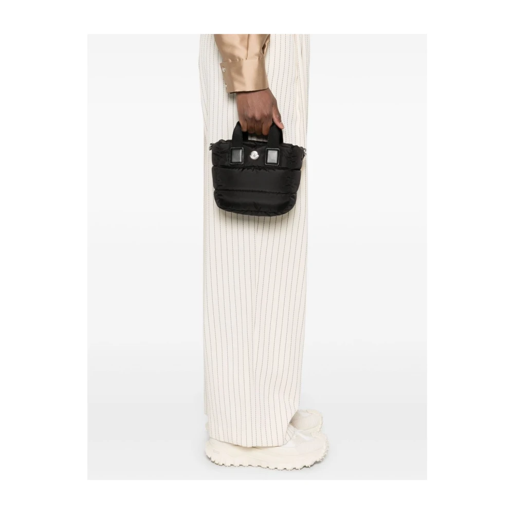 Moncler Zwarte Schoudertas met Ritssluiting Black Dames