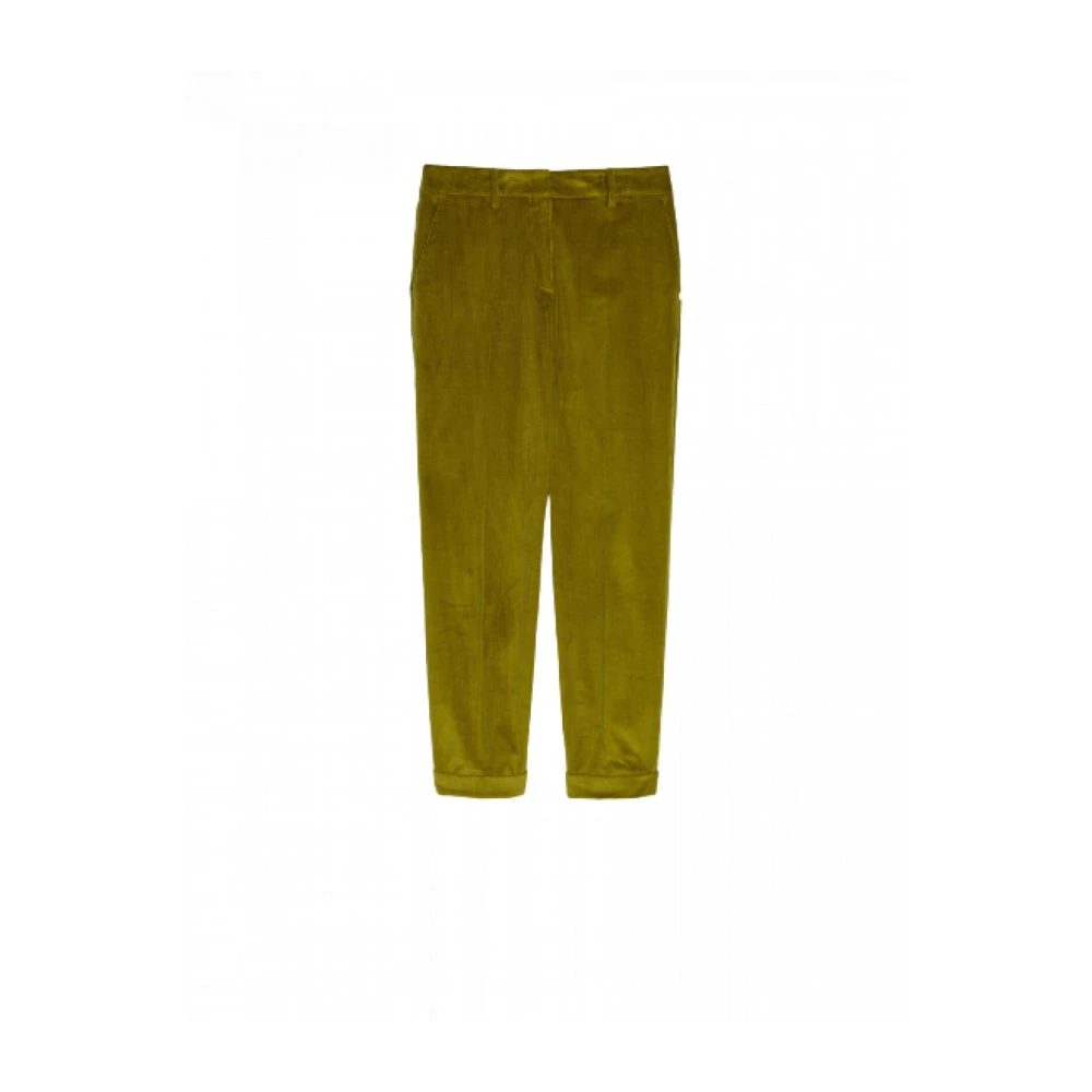 Pennyblack Wortel Fit Ribfluwelen Katoenen Broek Green Dames