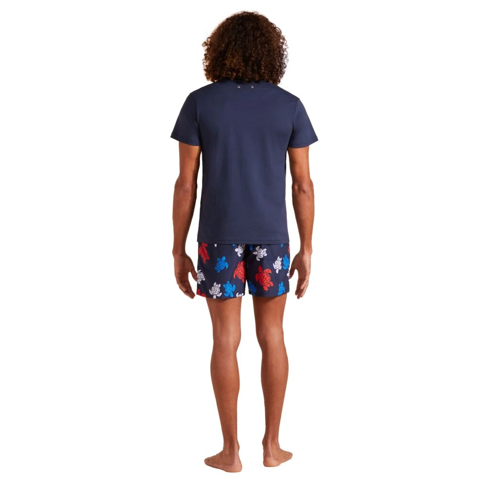 Vilebrequin Frans Geschiedenis T-shirt voor heren Blue Heren