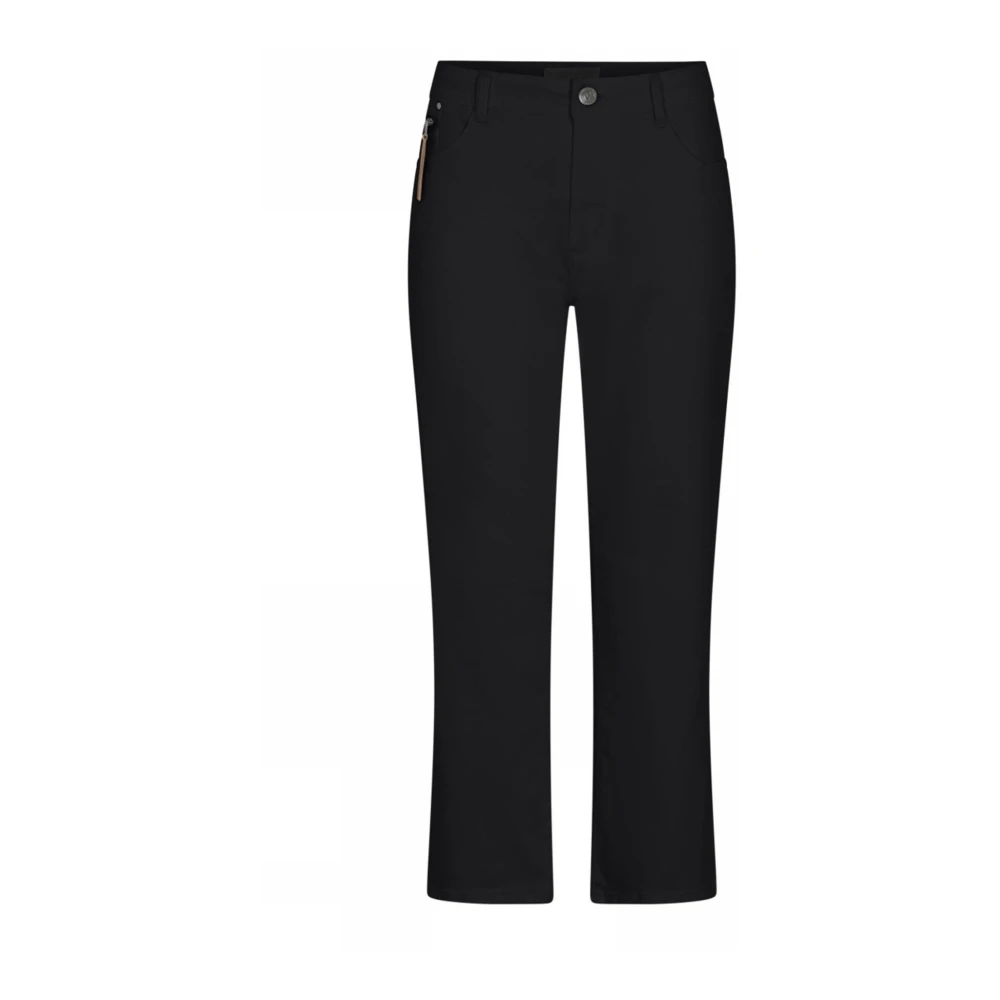 C.Ro Zwarte Denim Broek Sophia Model Black Dames