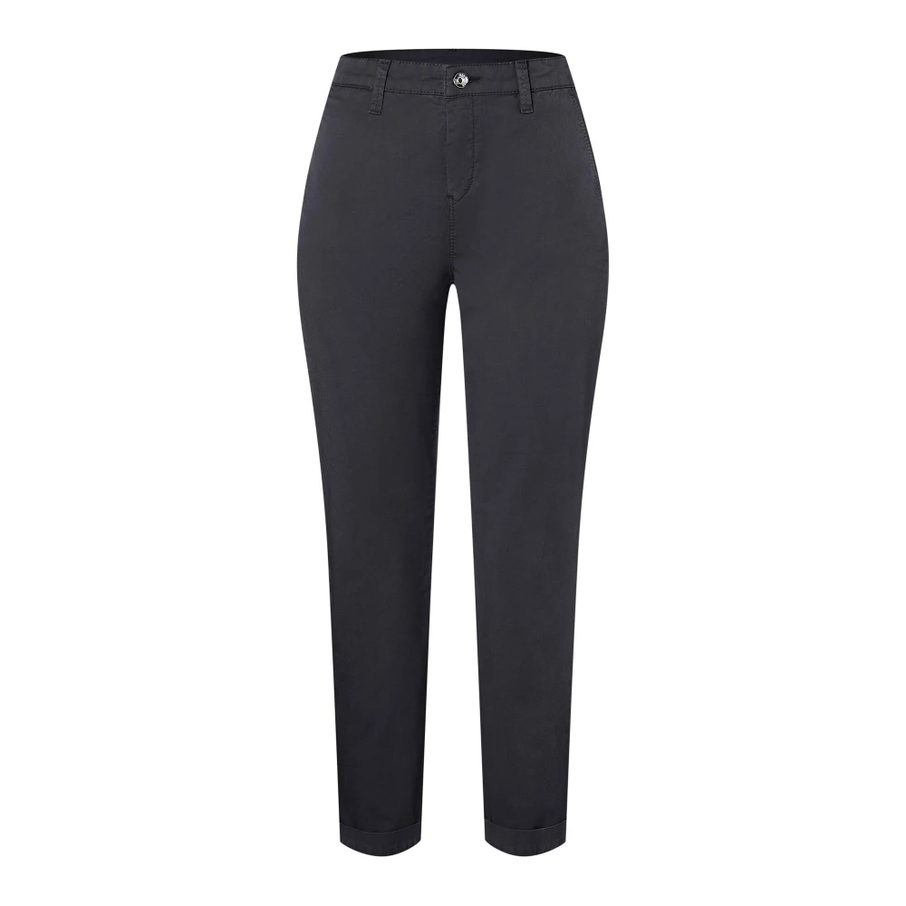 Mac Black Classic Chino Trousers - Female - Cropped Trousers - 2XS - Trousers