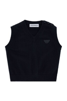 blue-sleeveless-knit-vest