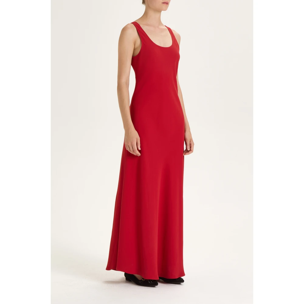 Maliparmi Sablè Crepe Ronde-Hals Jurk Red Dames