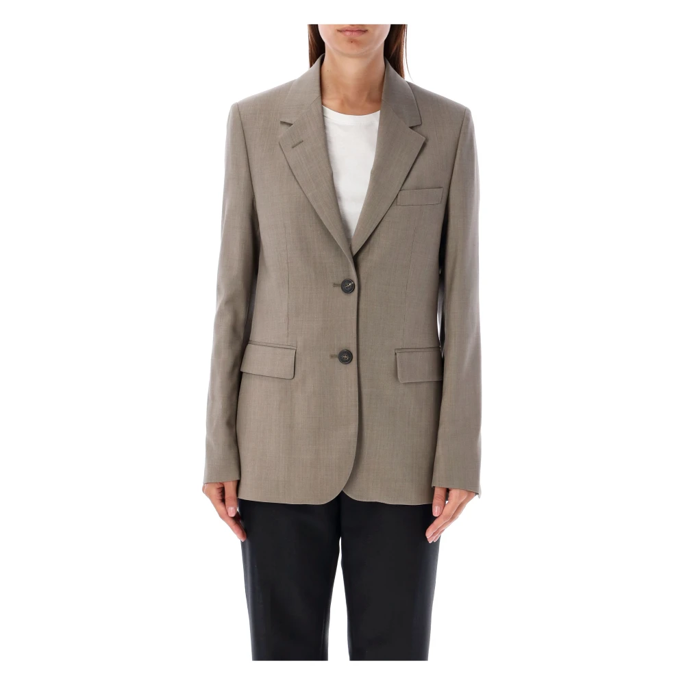 Golden Goose Beige Wollen Jas Tailored Fit Beige Dames