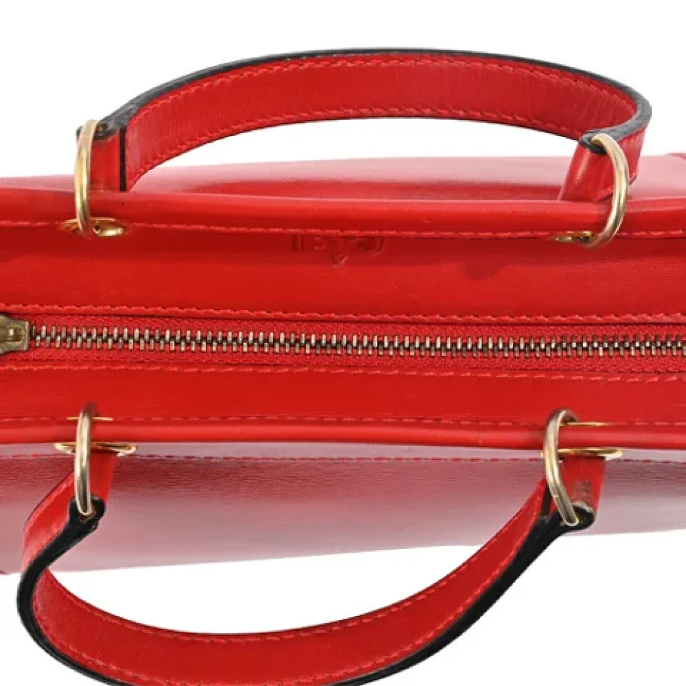 Celine Vintage Pre-owned Leather celine-bags Red Dames