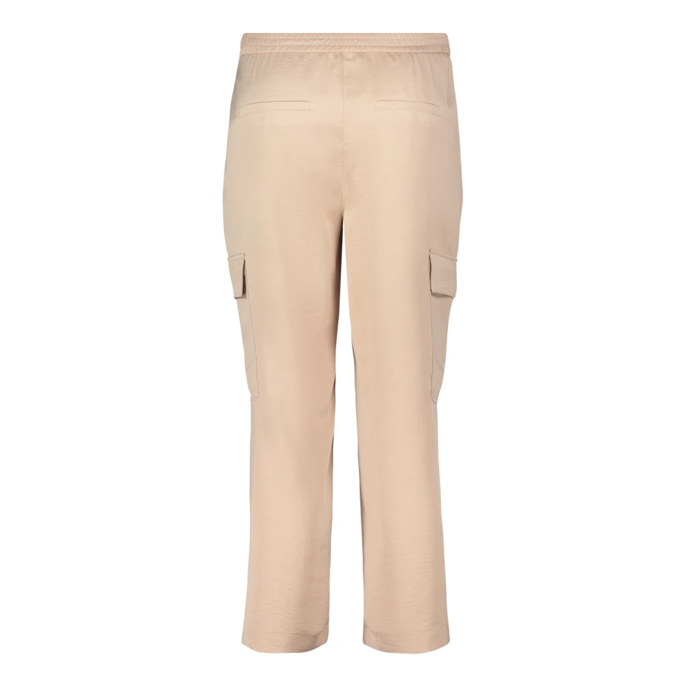 Betty & Co Casual broek met opgestikte zakken Beige Dames