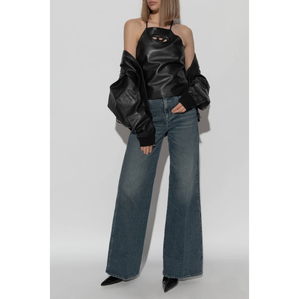 Diesel Top L-Luvia Black Dames