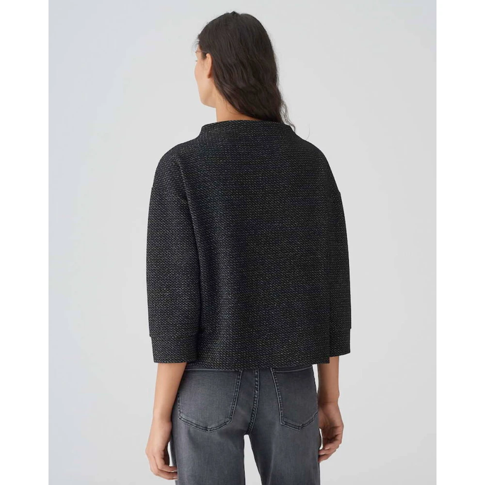 Opus Stijlvolle Sweatshirt Gesche Black Dames