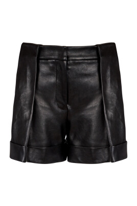 short-a-plis-en-cuir-dand-39-agneau