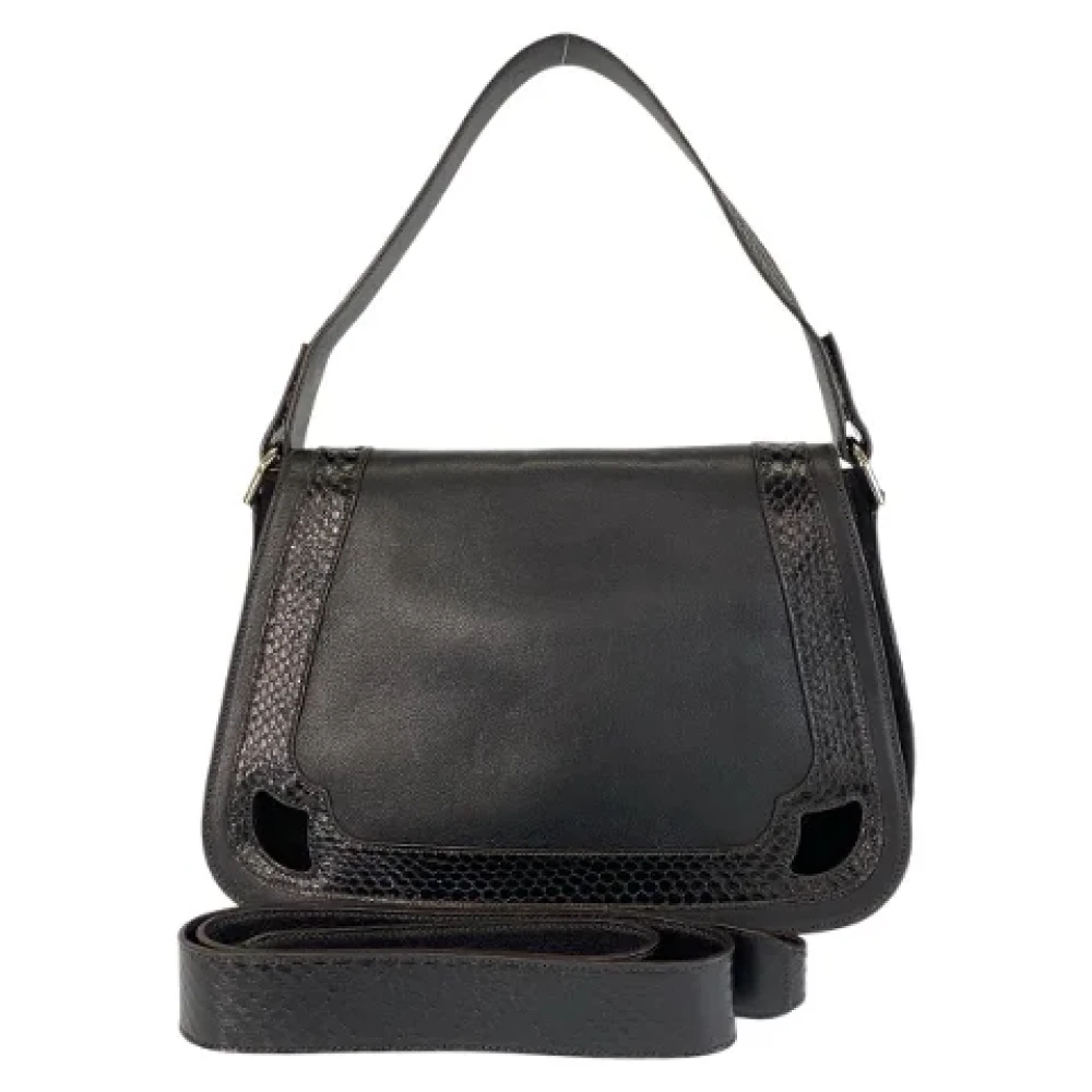 Cartier Vintage Pre-owned Leather shoulder-bags Black Dames