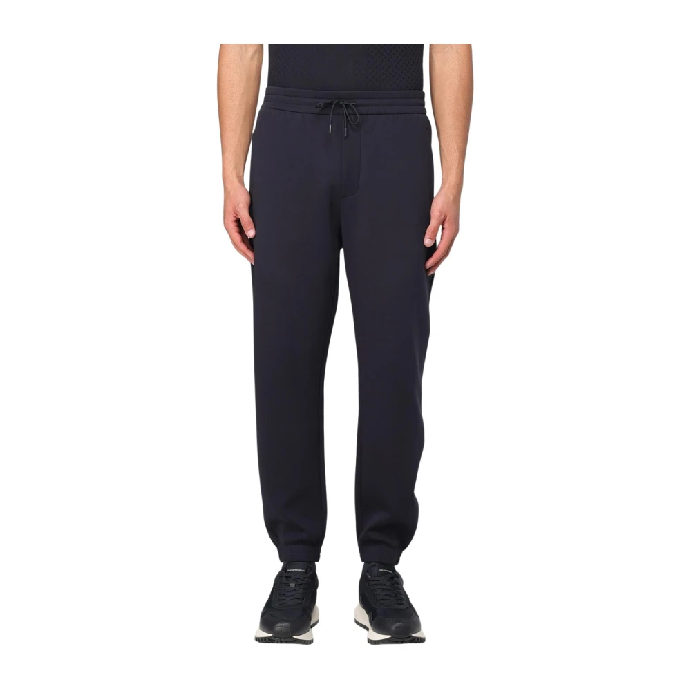 Emporio Armani Blauwe Stijlvolle Broek Blue Heren