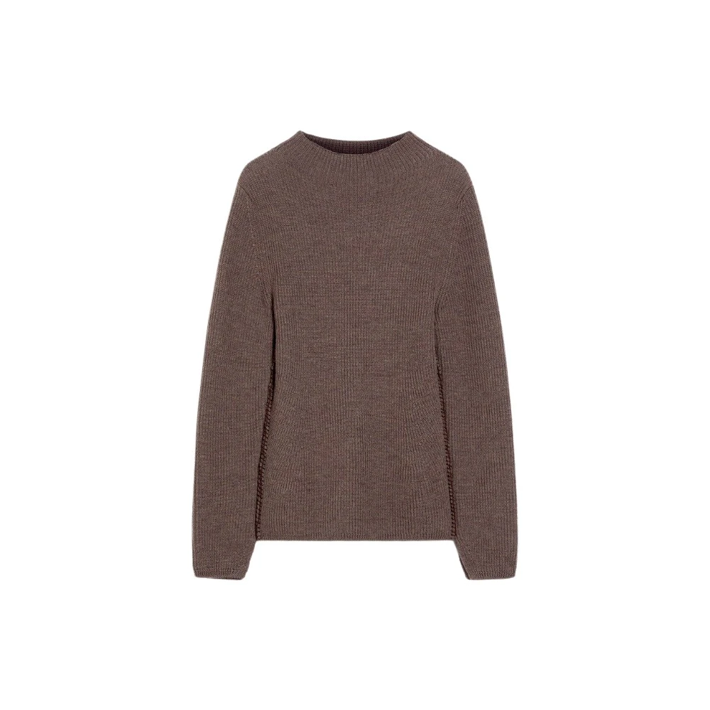 Max Mara Luxe Gebreide Kleding met Minimalistisch Design Brown Dames