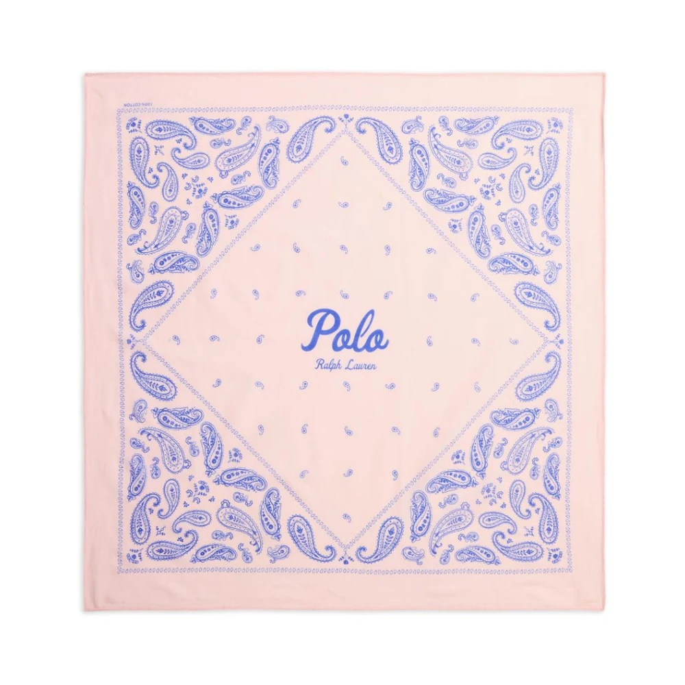 Polo Ralph Lauren Women's Multicolor Scarves, One Size, Paisley Cotton Bandana