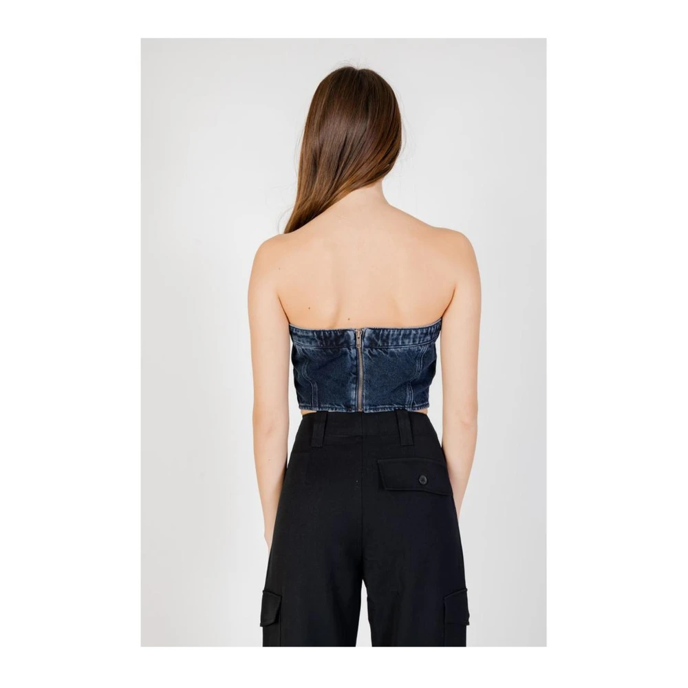 Calvin Klein Jeans Katoenen Tops & T-Shirts Collectie Blue Dames