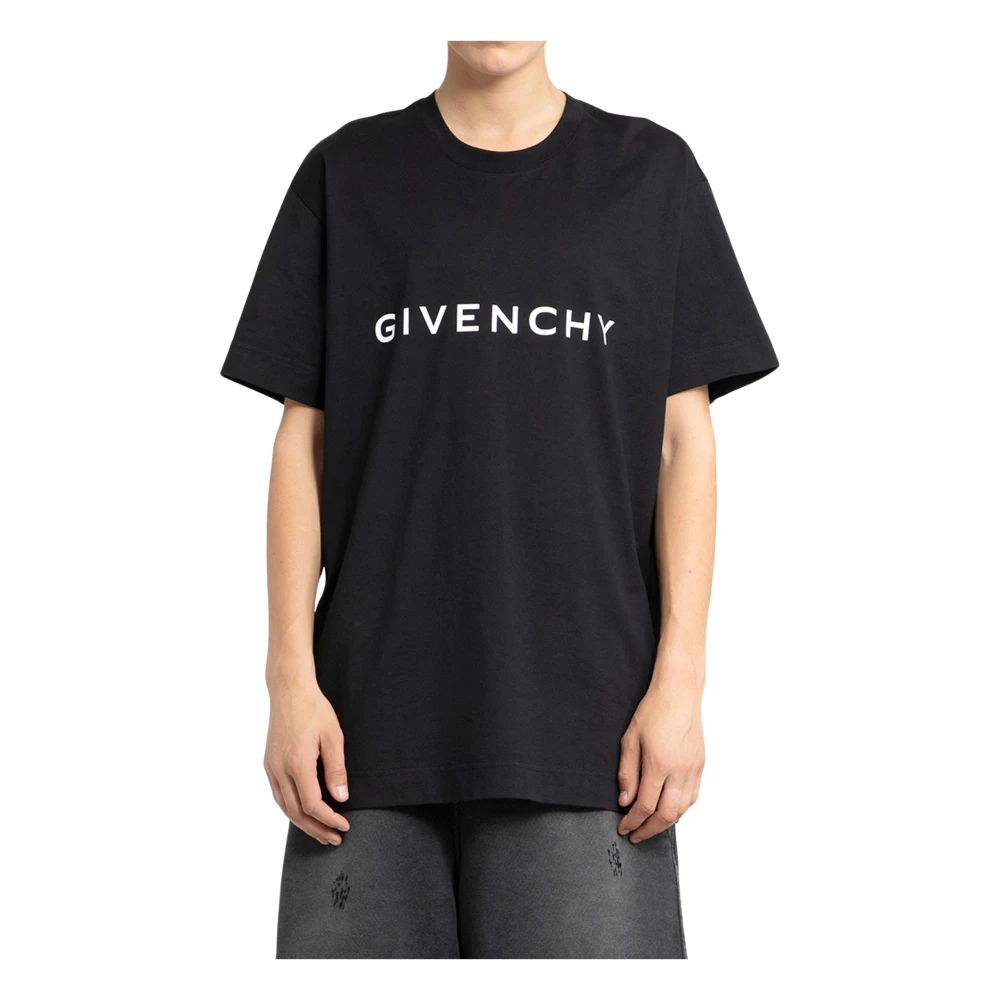 Givenchy Zwart Logo T-Shirt Black Heren