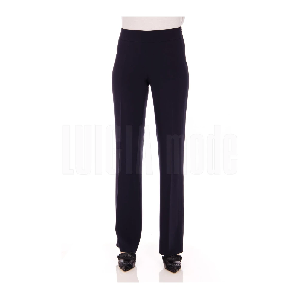 Max Mara Elegante Lange Broek Blue Dames