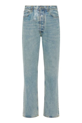 Taped Straight-leg Jeans