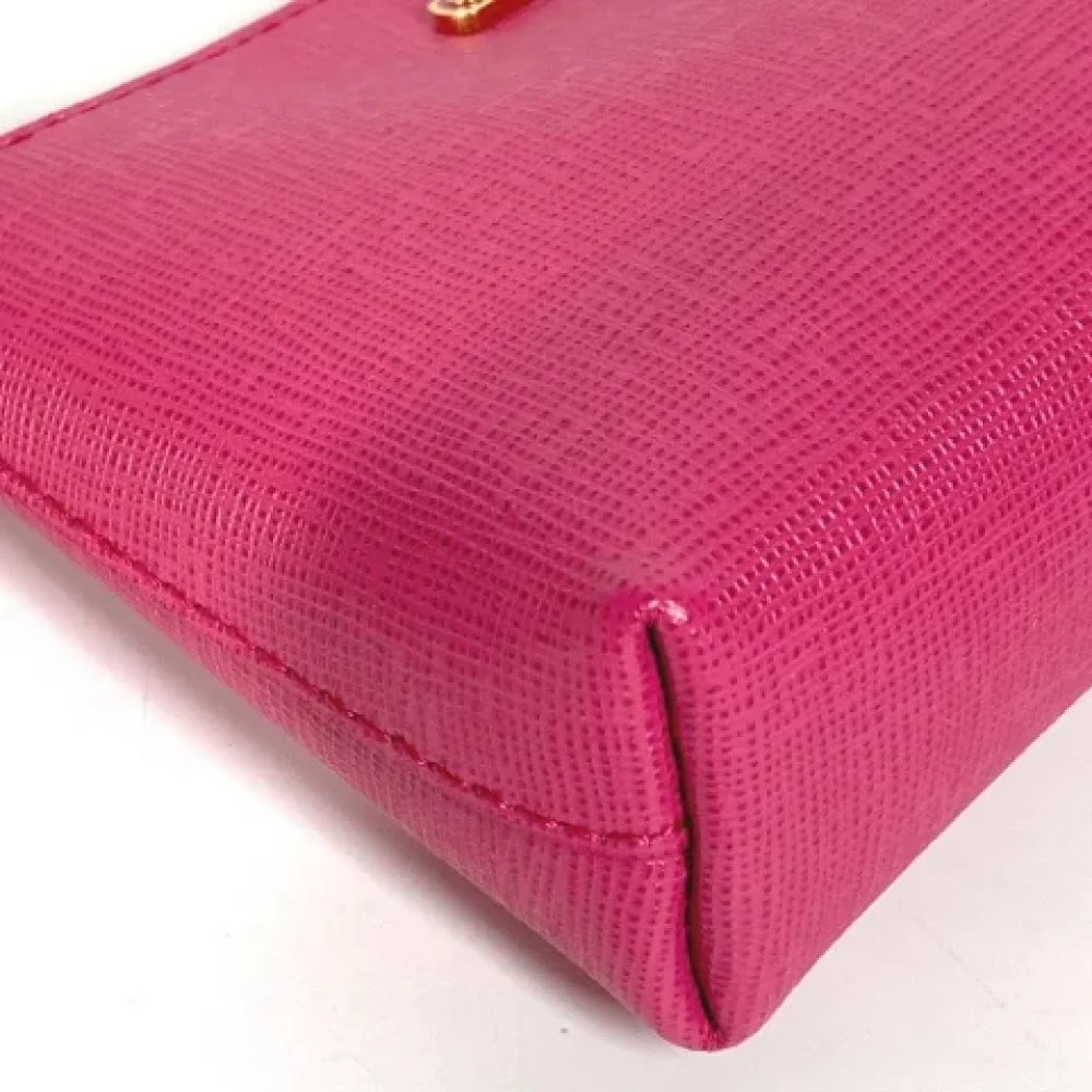 Fendi Vintage Pre-owned Leather clutches Pink Dames