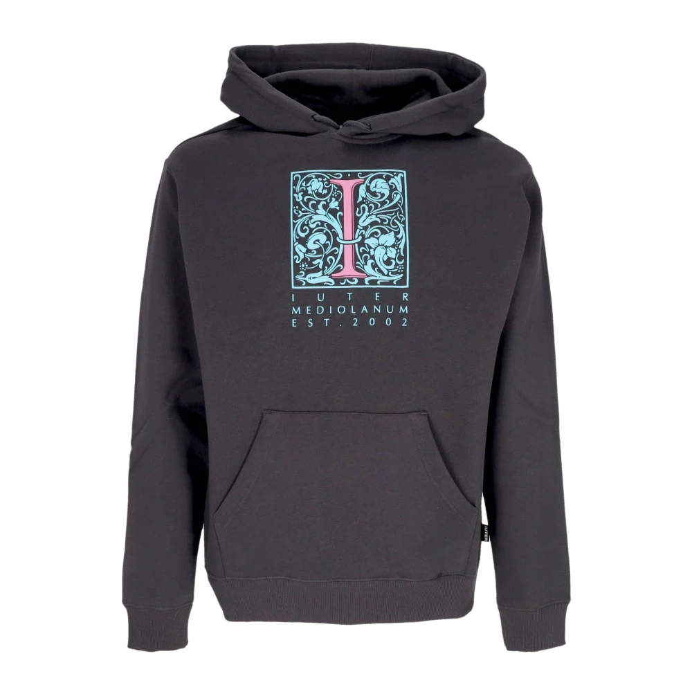 Iuter Men's Gray Asphalt Hoodie With Kangaroo Pocket