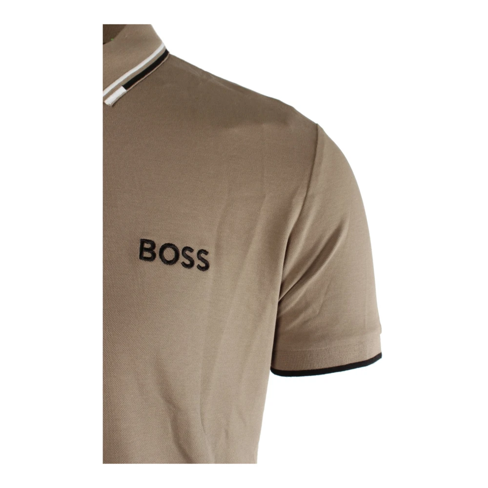 Hugo Boss Heren Bruine Polo Shirt Regular Fit Brown Heren