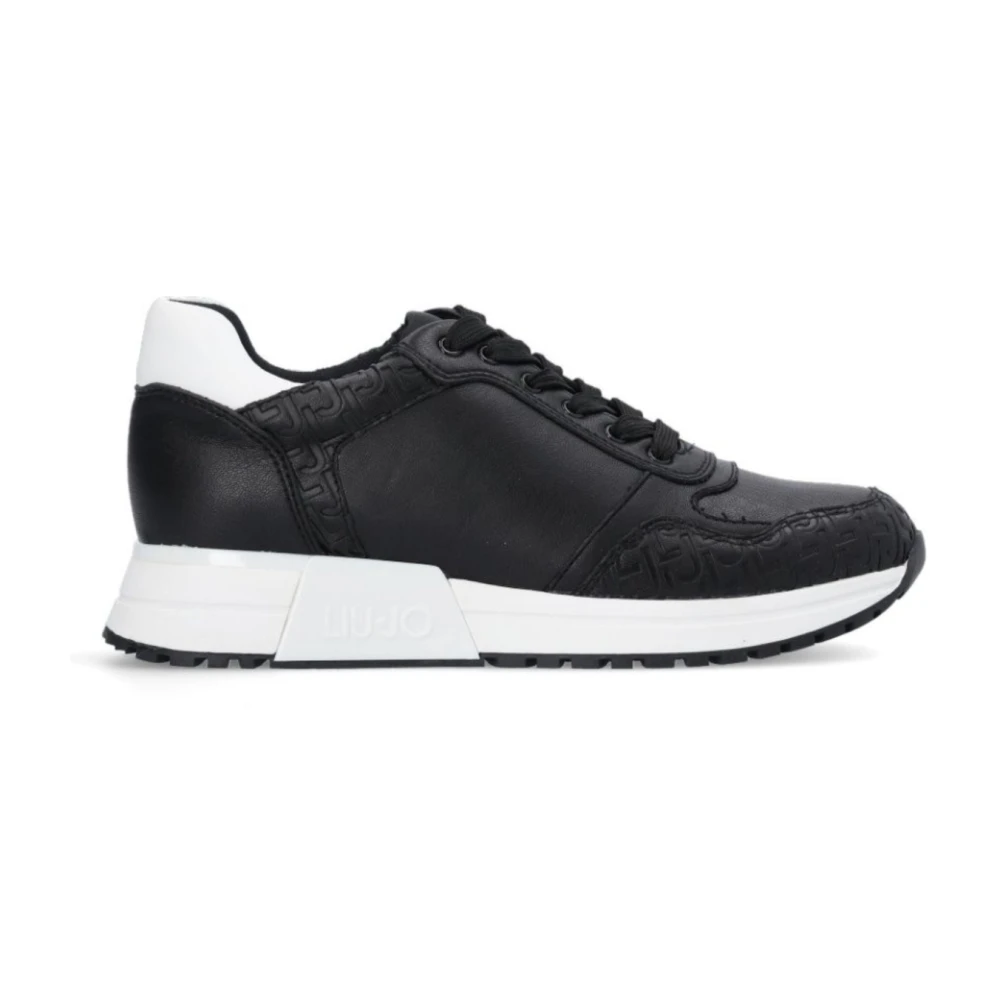 Liu Jo Eco-Leren Sneakers Kiss 502 Dames Schoenen Zwart