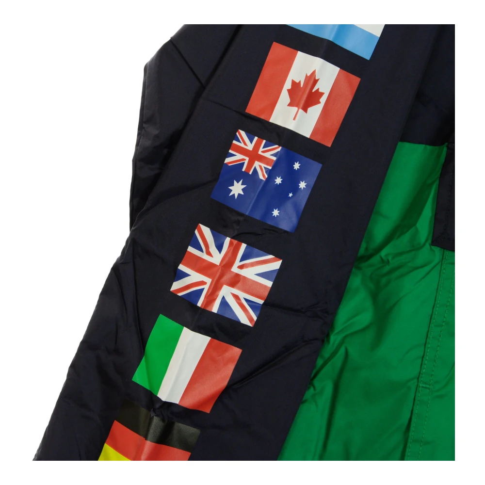 HUF Flags Anorak Jas Marineblauw Multicolor Heren
