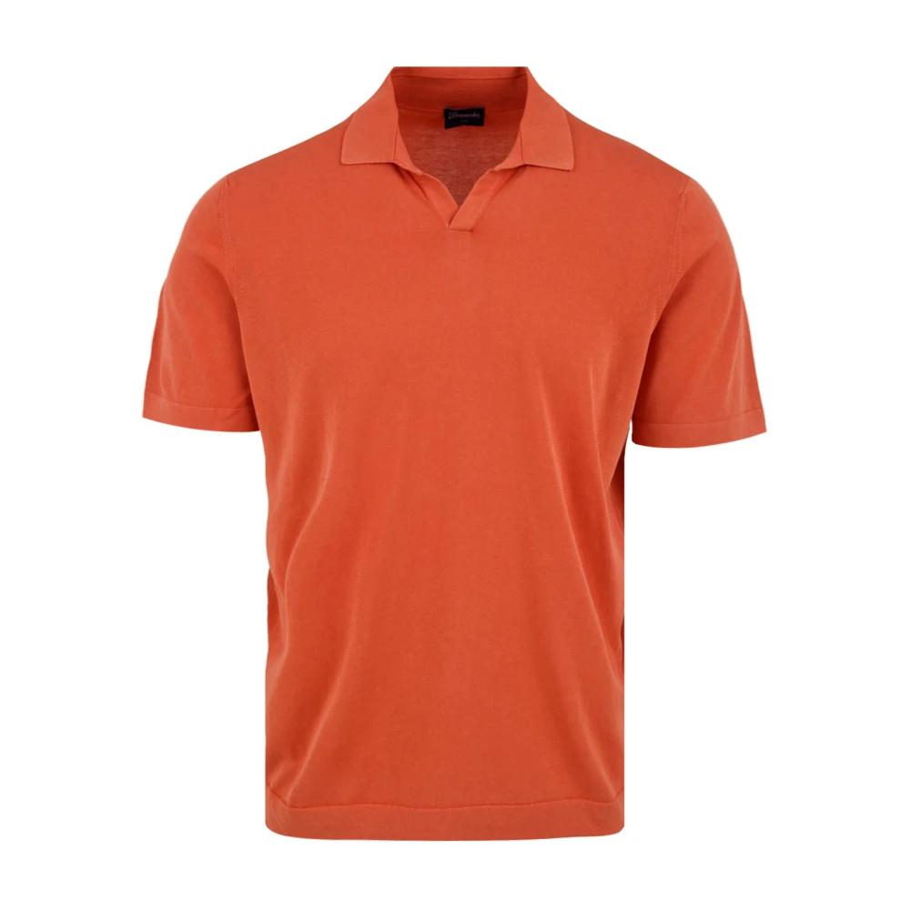 Drumohr Orange Polo Tröja för Män Orange, Herr