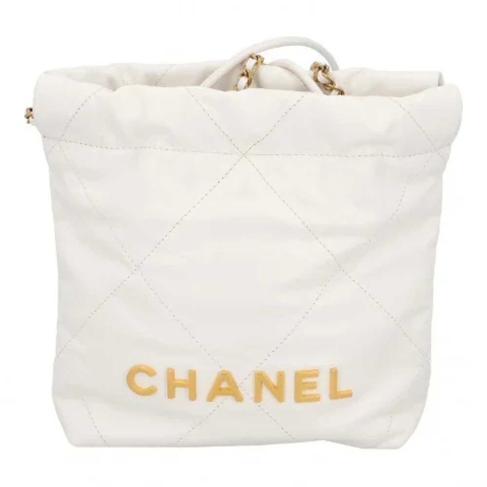 Chanel Vintage Pre-owned Leather chanel-bags White Dames