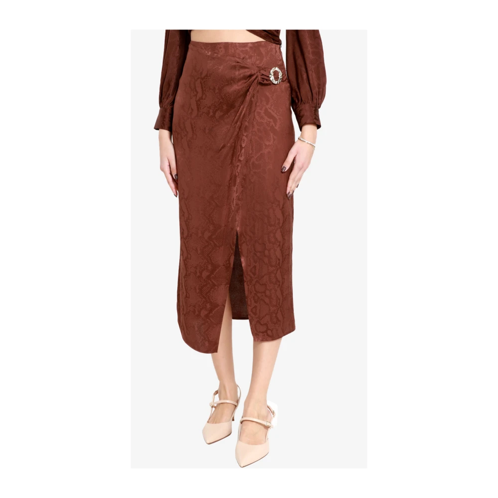 Simona Corsellini Maxi Skirts Brown Dames