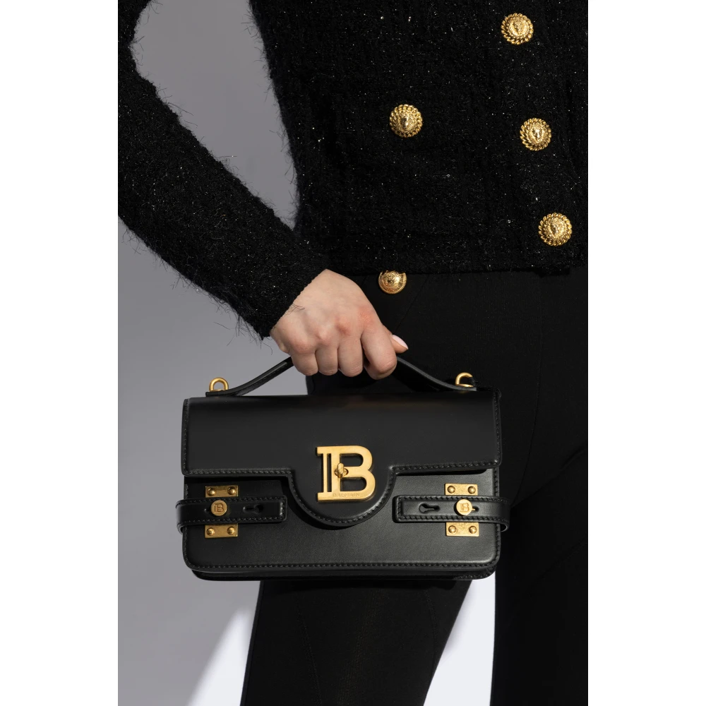 Balmain Schoudertas B-Buzz Black Dames