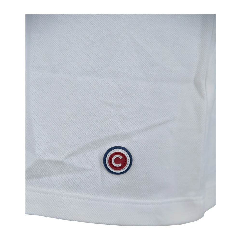 Colmar Polo Jurk met Korte Mouwen en Knoop White Dames