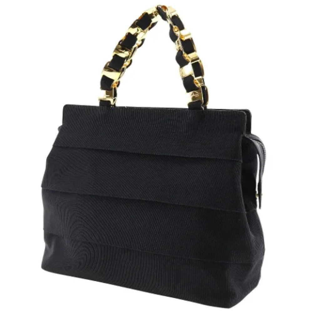 Salvatore Ferragamo Pre-owned Fabric handbags Black Dames