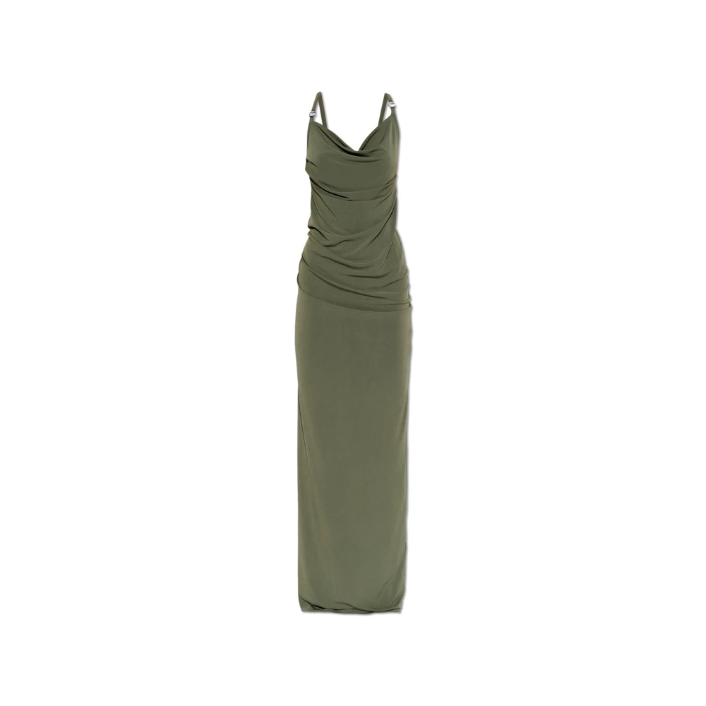 Coperni Women's Green Logo Dress