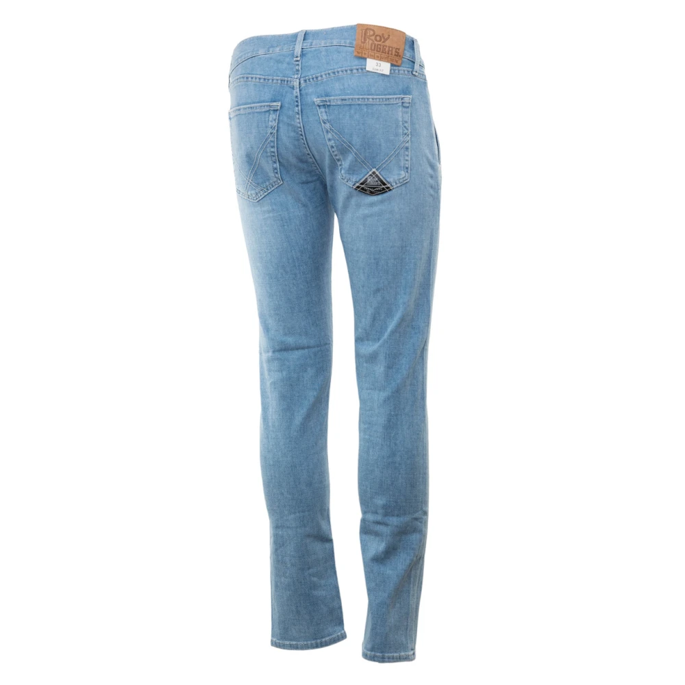 Roy Roger's Italiaanse Slim Fit Denim Jeans Blue Heren