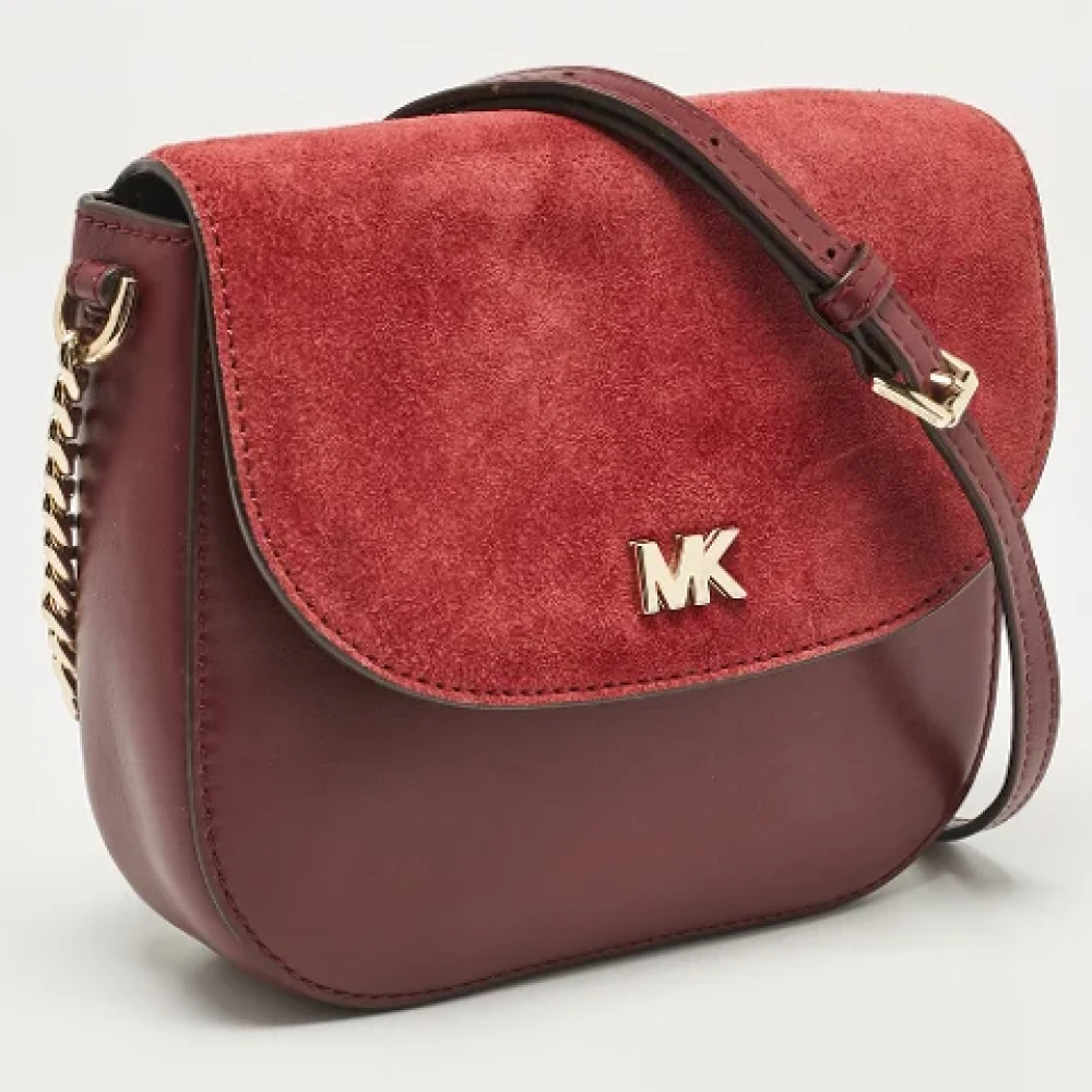 Michael Kors Pre-owned Leather shoulder-bags Red Dames