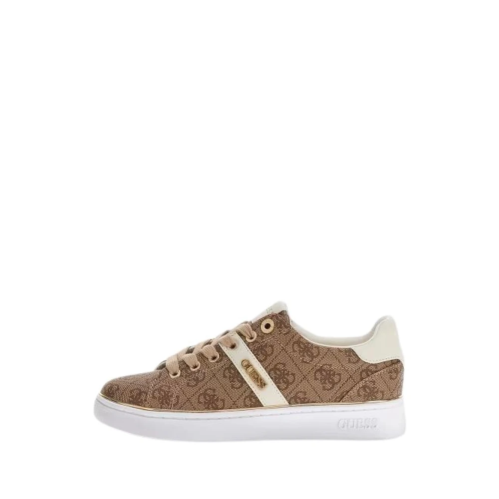 Guess Britz 4G Logo Sneaker Dames Schoenen Beige