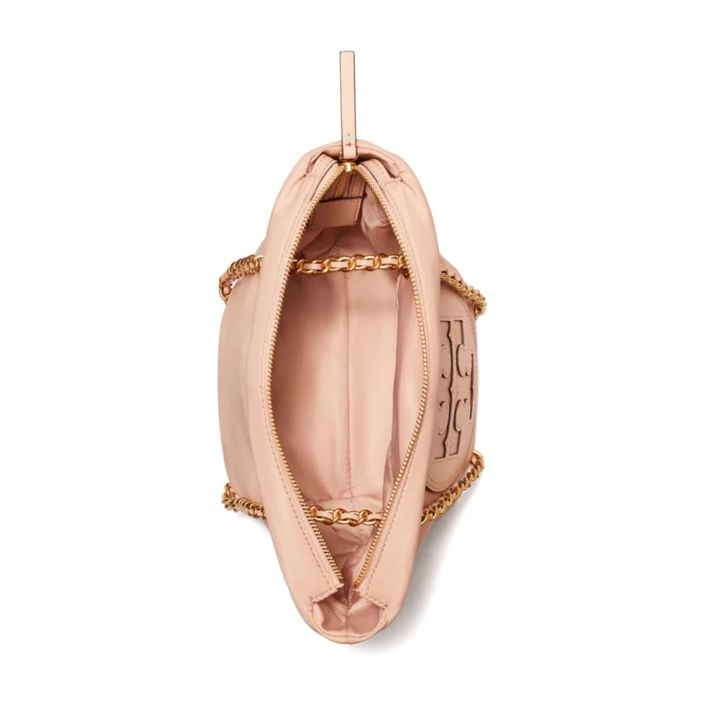 TORY BURCH Roze Nylon Schoudertas met Rits Pink Dames