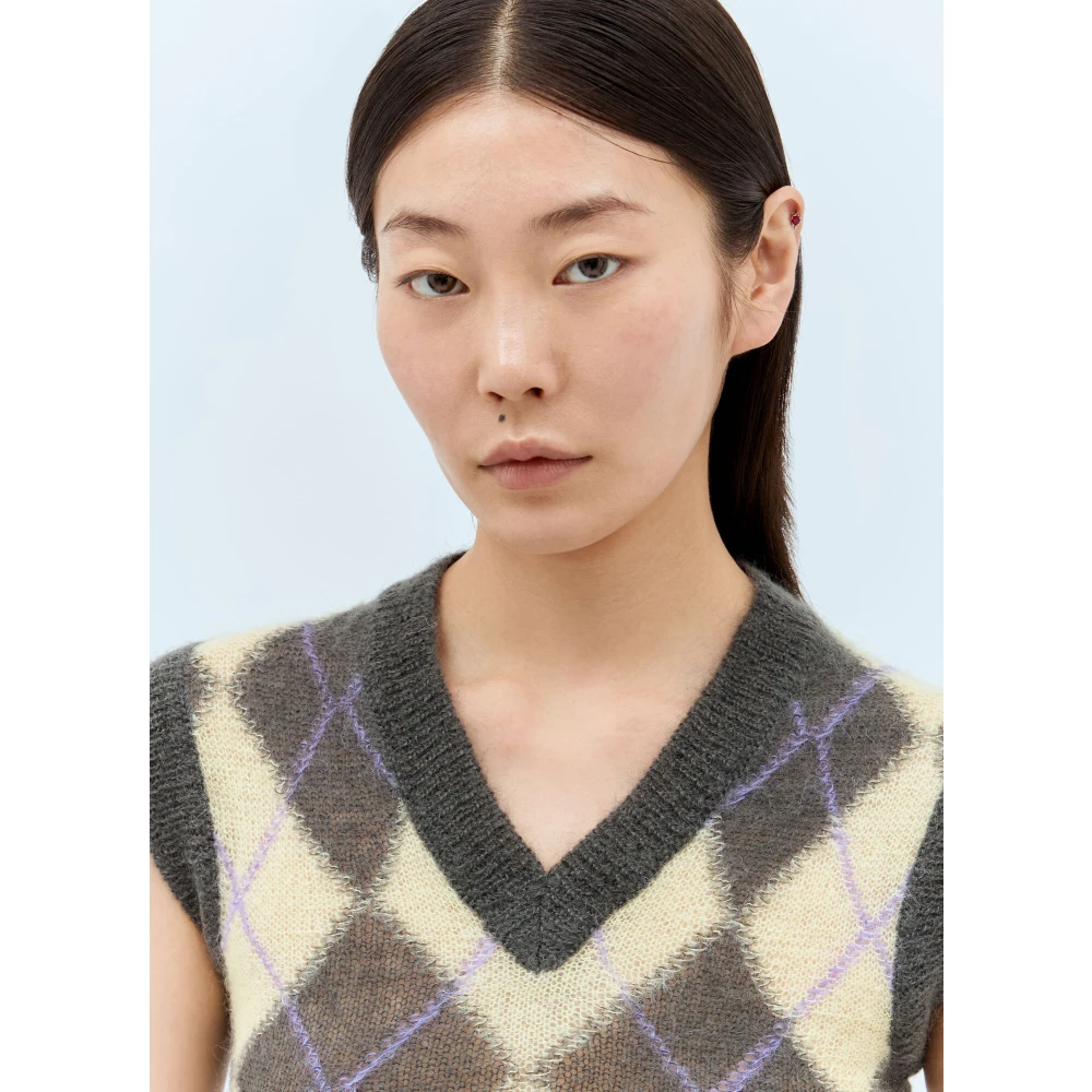 Marni Argyle Gebreid Vest Multicolor Dames