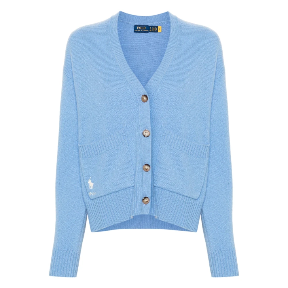 Polo Ralph Lauren Blauwe Wollen Casual Vest Blue Dames