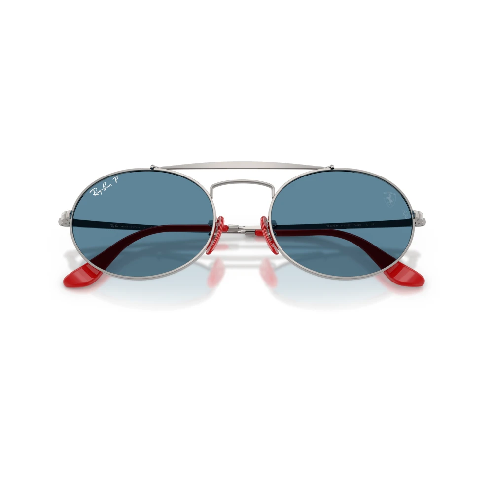Ray-Ban Unisex Sunglass RB3775M Scuderia Ferrari Collection Polarized+ Lenses - Frame color: Gunmetal, Lens color: Polarised+ Blue - Image 4