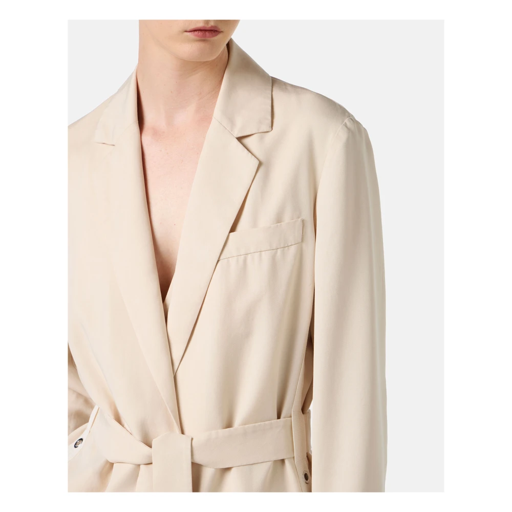 Iceberg Poederjas met comfortabele pasvormriem Beige Dames
