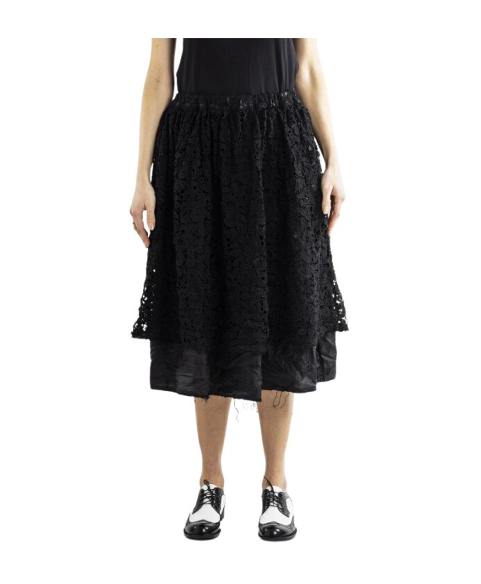 floral-lace-flared-skirt