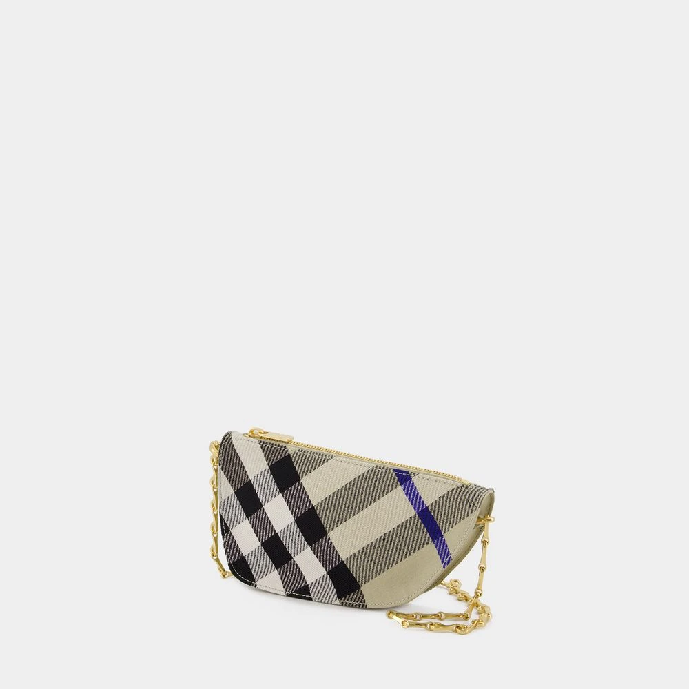 Burberry Shield Wallet On Chain Synthetisch Neutraal Beige Dames