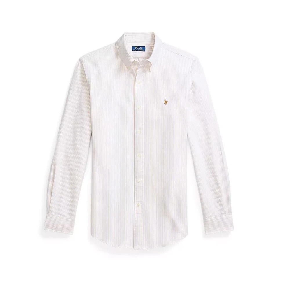Polo Ralph Lauren Herr Beige Skjortor S, Casual Skjorta